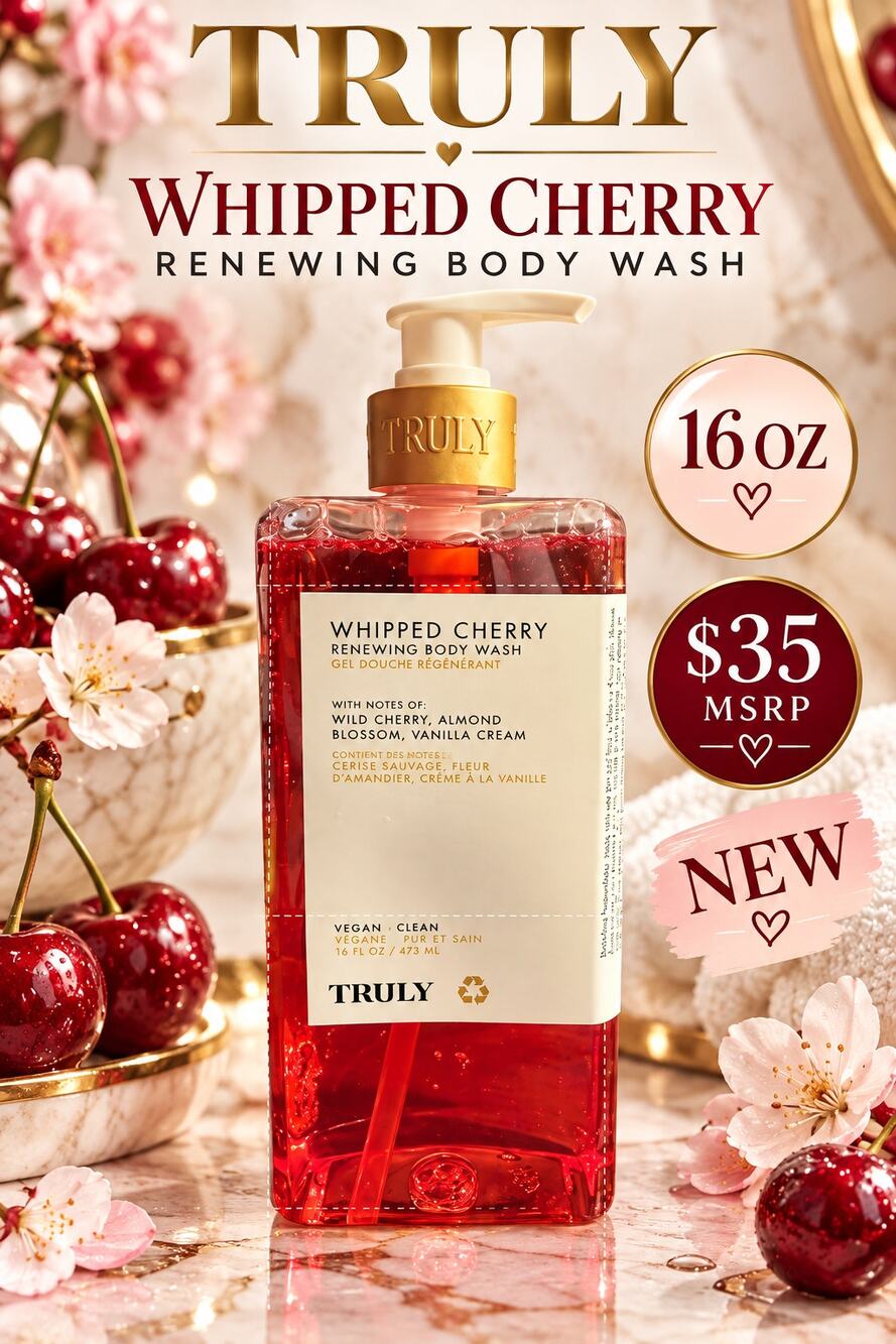 Truly $35 Whipped Cherry Renewing Body Wash NEW
